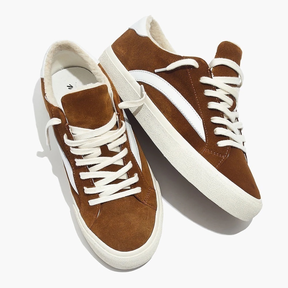 MadeWell Item AE241
Sidewalk Low-Top Sneakers in Suede and Sherpa AE241